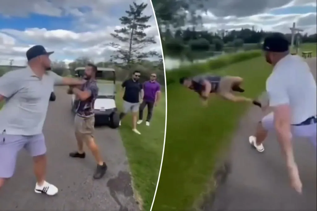 Pegolf dipukuli, dilempar ke kolam saat perkelahian sengit di lapangan: video